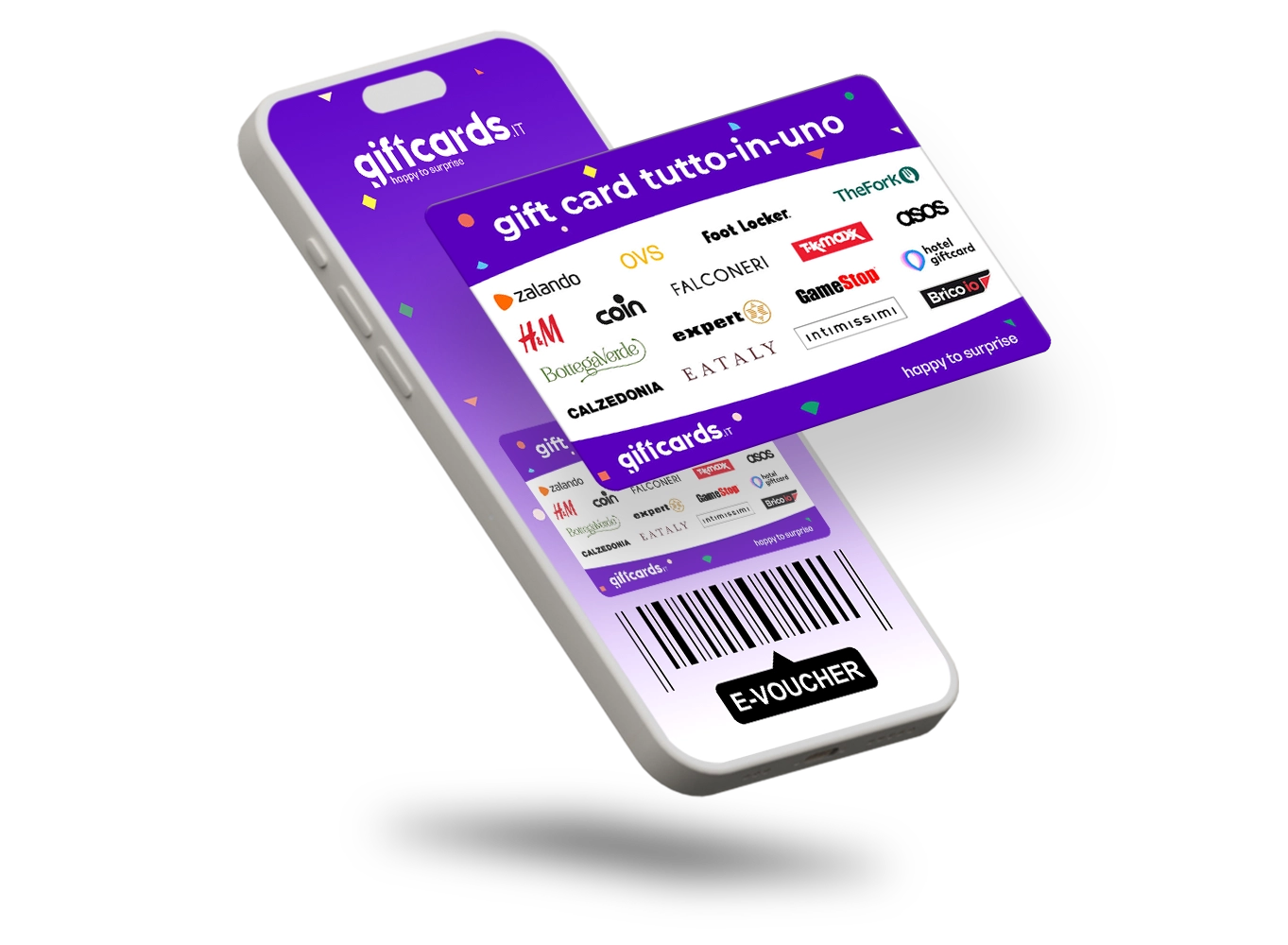 Gift Card Tutto-in-Uno evoucher